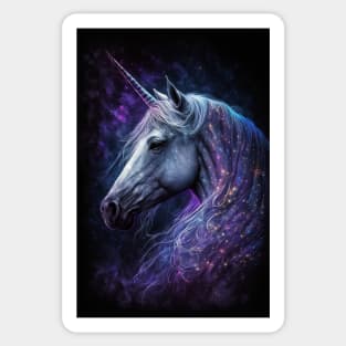 Magical Unicorn Portrait Sticker